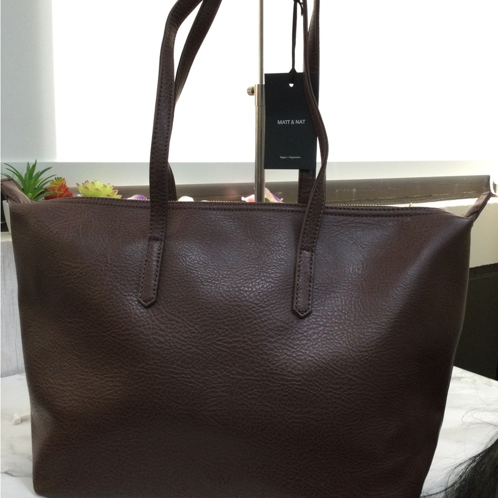 NWT Matt & Nat Brown Leather-Alternative Tote Bag
